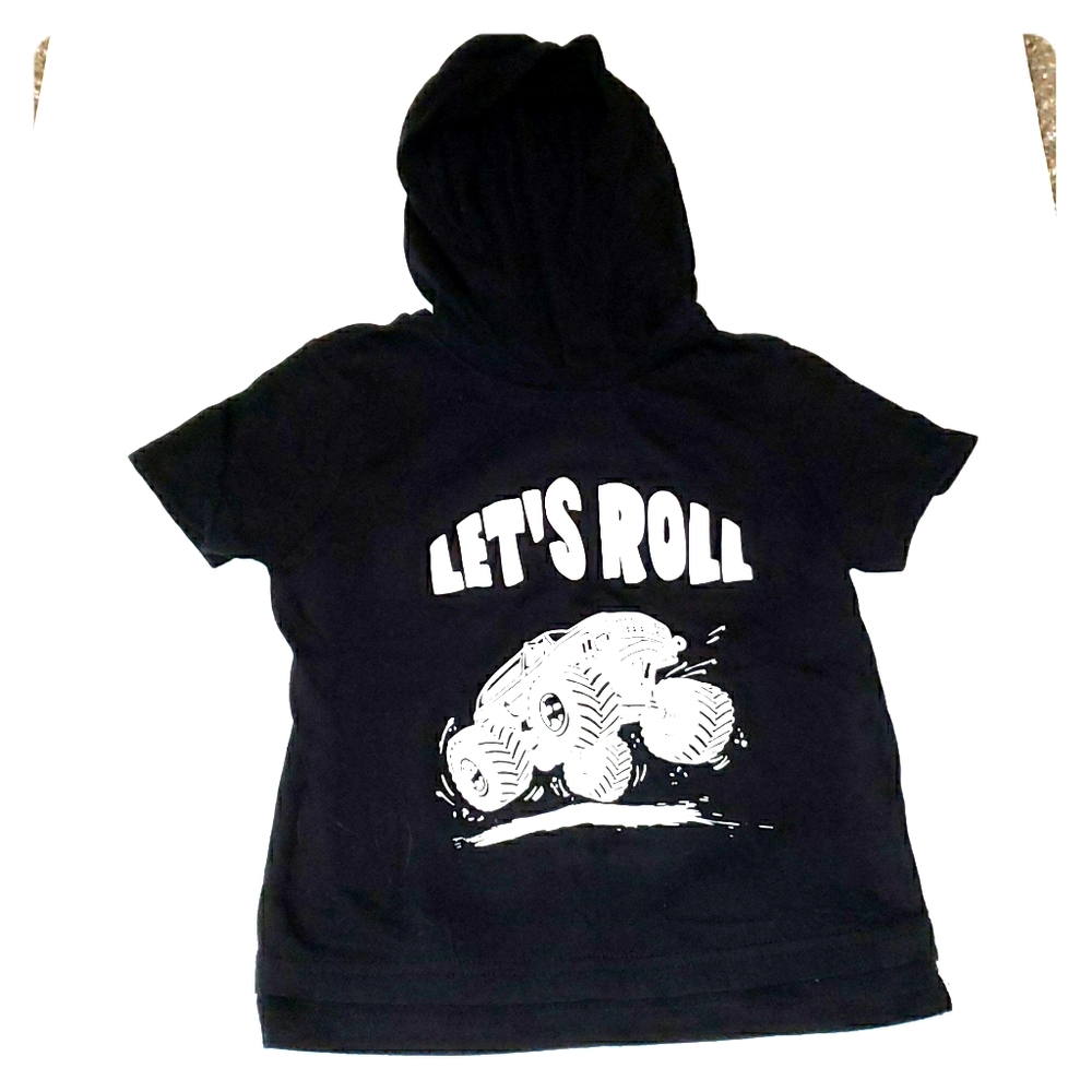 OKIE DOKIE TODDLER MONSTER TRUCK T-SHIRT W/ HOOD